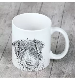 Romanian Mioritic Shepherd Dog, Ciobănesc Românesc Mioritic - cup with a dog, cheerful cup for a dog lover, personalized gift from the Art-Dog brand