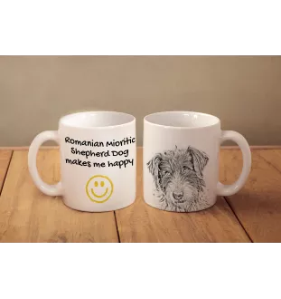 Ciobănesc Românesc Mioritic, Mocano, Barac - Tasse mit Hund, fröhliche Tasse für Hundeliebhaber, personalisiertes Geschenk der Marke Art-Dog