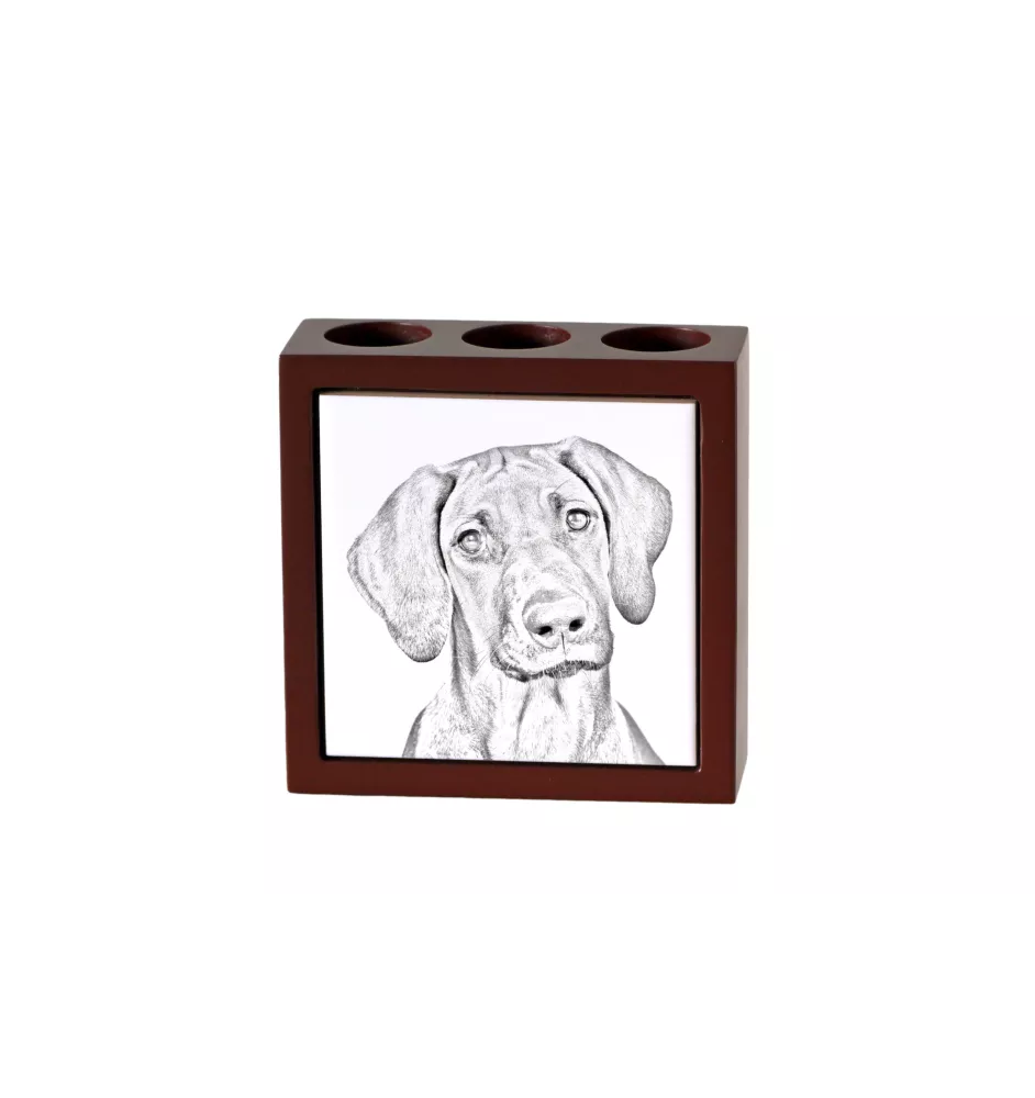 Chien de Rhodésie à crête dorsale, Rhodesian ridgeback - porte-stylo avec chien, organiseur de bureau avec impression, décoration de bureau personnalisée de la marque Art-Dog