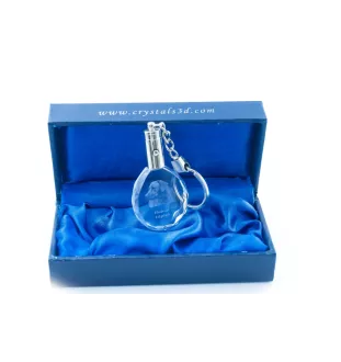 Chien de Rhodésie à crête dorsale, Rhodesian ridgeback - pendentif avec une photo de chien, porte-clés en cristal dans une boîte cadeau, un cadeau unique par Art-Dog