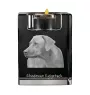 Chien de Rhodésie à crête dorsale, Rhodesian ridgeback - Bougeoir avec photo de chien, porte bougie en cristal, cadeau personnalisé par la marque Art-Dog