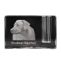 Chien de Rhodésie à crête dorsale, Rhodesian ridgeback - Porte-stylos, organiseur en cristal avec photo de chien, décoration de bureau unique par la marque Art-Dog