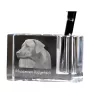 Rhodesian Ridgeback - Stifthalter, Kristallorganizer mit Hundefoto, einzigartige Schreibtischdekoration der Marke Art-Dog