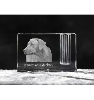 Rhodesian Ridgeback penholder kryształowy z psem Art-Dog