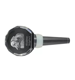 Rhodesian Ridgeback - Kristallflaschenverschluss, einzigartiger Weinverschluss mit Foto, personalisiertes Geschenk für Sommelier der Marke Art-Dog
