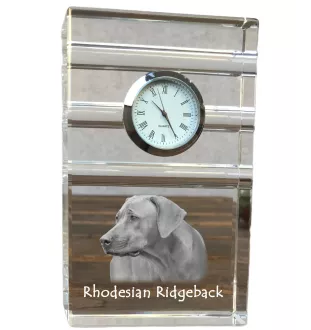 Rhodesian Ridgeback zegar trój-paskowy z psem Art-Dog
