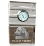 Rhodesian Ridgeback, African Lionhound, African Lion Dog - glass clock with a photo, photo of a dog in crystal, personalized standing office clock by Art-Dog brand