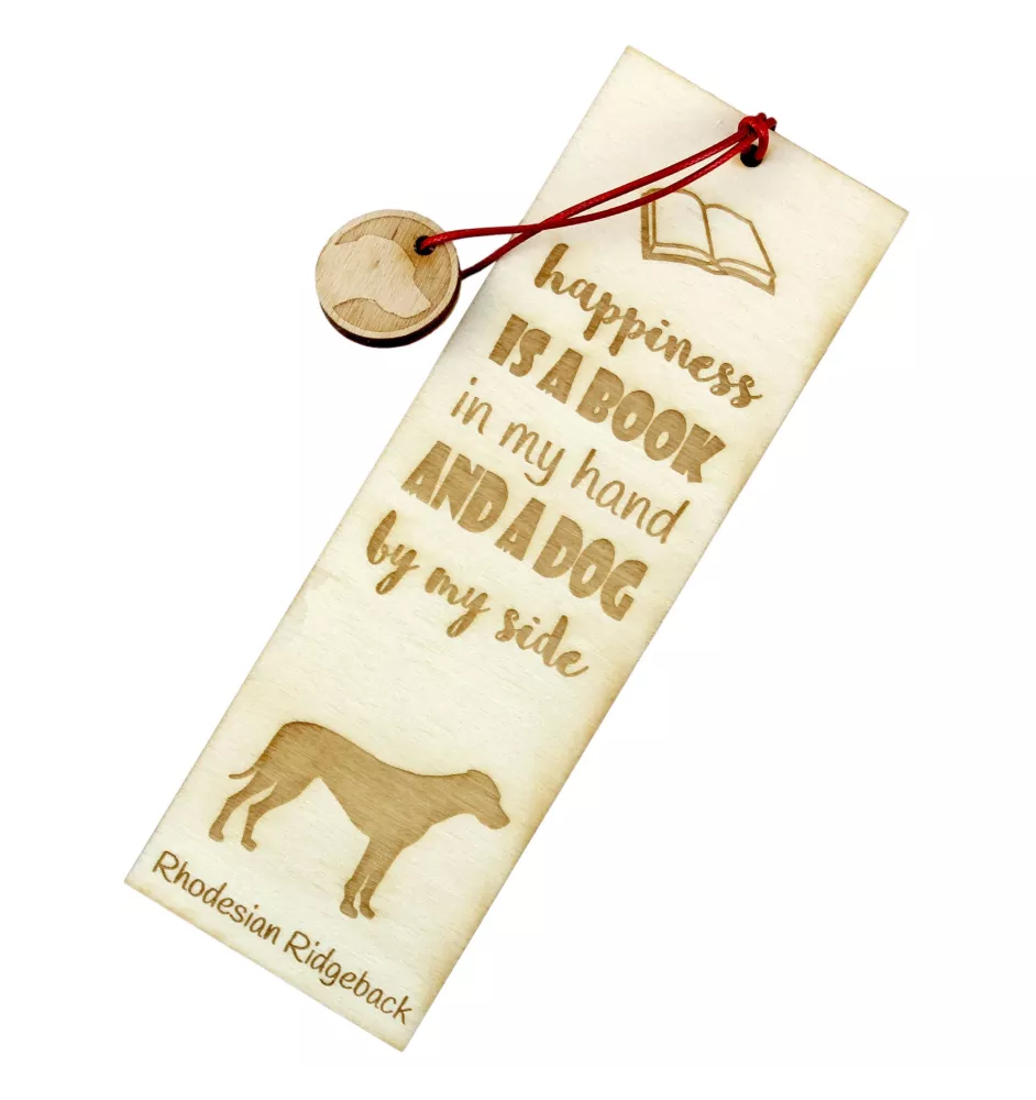 Rhodesian Ridgeback - Lesezeichen mit Hund, personalisiertes Lesezeichen, Hundeaccessoire für Leser der Marke Art-Dog