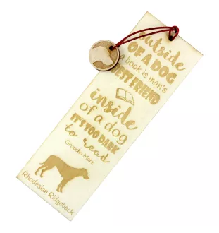 Chien de Rhodésie à crête dorsale, Rhodesian ridgeback - marque-page pour livre avec chien, marque-page personnalisé, cadeau pour les amateurs de livres de la marque Art-Dog