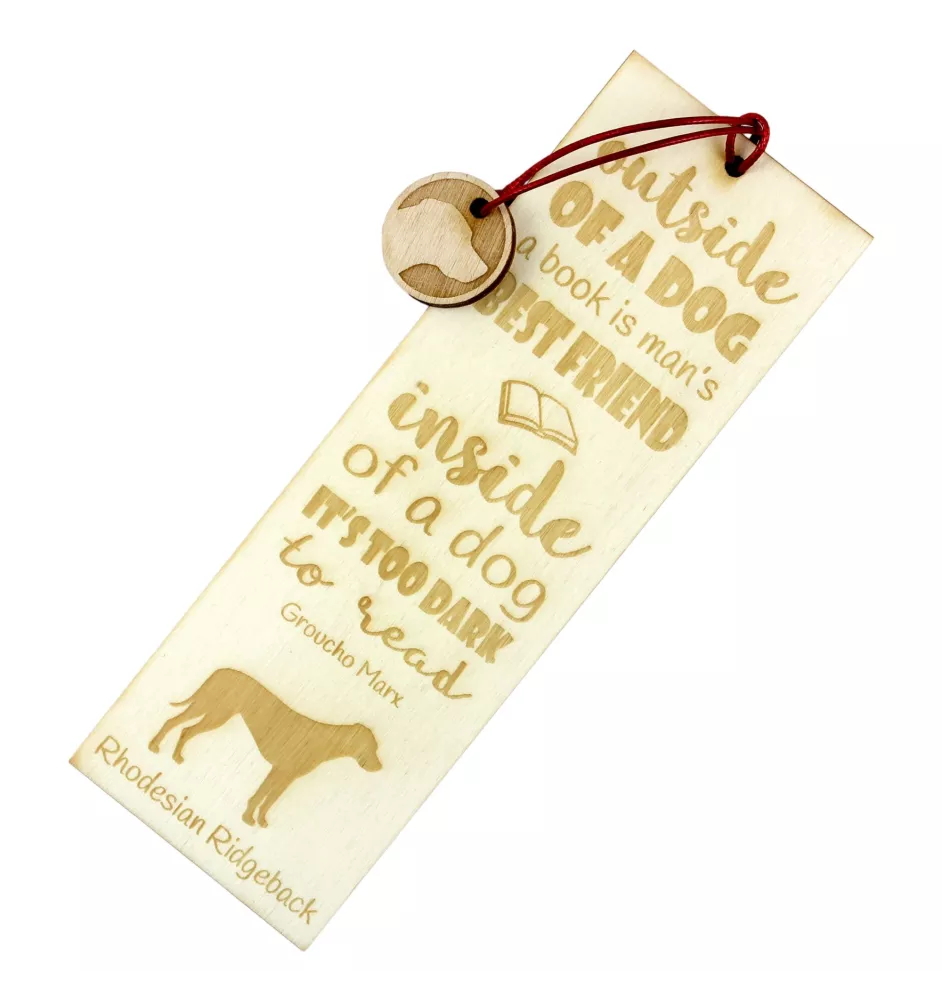 Chien de Rhodésie à crête dorsale, Rhodesian ridgeback - marque-page pour livre avec chien, marque-page personnalisé, cadeau pour les amateurs de livres de la marque Art-Dog