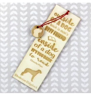 Rhodesian Ridgeback I - Lesezeichen mit Hund, personalisiertes Lesezeichen, Geschenk für Bücherwurm von der Marke Art-Dog
