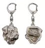 Rottweiler, Rott, Rottie I - Silver-plated key ring with dog, handbag decoration, backpack pendant by Art-Dog brand