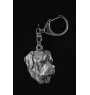 Rottweiler, Rott, Rottie I - Silver-plated key ring with dog, handbag decoration, backpack pendant by Art-Dog brand