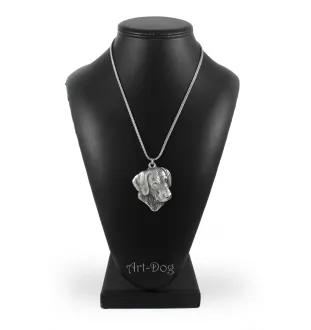 Chien de Rhodésie à crête dorsale, Rhodesian ridgeback - un collier avec un chien, un pendentif de chien sur une chaîne en argent, un bijou unique de la marque Art-Dog