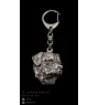 Rottweiler, Bouvier allemand II - Porte-clés argenté avec chien, décoration de sac à main, pendentif de sac à dos par la marque Art-Dog