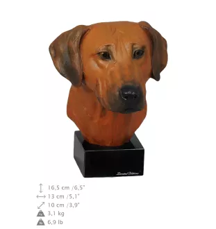 Chien de Rhodésie à crête dorsale, Rhodesian ridgeback - figurine peinte, statue, sculpture, réalisée par l'artiste, marque Art-Dog