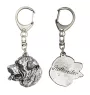 Rottweiler, Rott, Rottie III - Silver-plated key ring with dog, handbag decoration, backpack pendant by Art-Dog brand