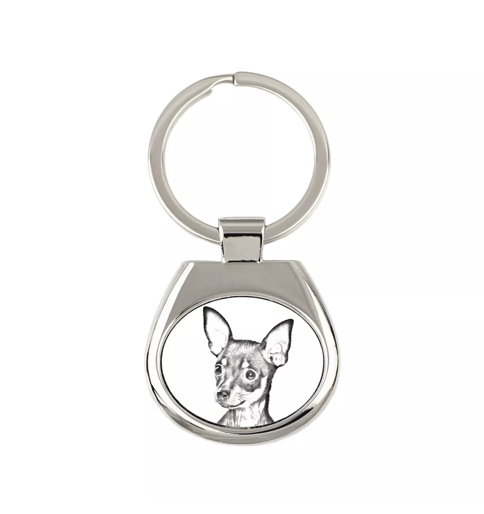 Petit chien russe, Toy Terrier Russe, Toychik, Toy-tchik - porte-clés avec chien, porte-clés imprimé, breloque personnalisée de la marque Art-Dog