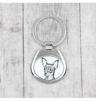 Petit chien russe, Toy Terrier Russe, Toychik, Toy-tchik - porte-clés avec chien, porte-clés imprimé, breloque personnalisée de la marque Art-Dog