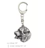 Rottweiler, Rott, Rottie III - Silver-plated key ring with dog, handbag decoration, backpack pendant by Art-Dog brand