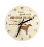 Chien de Rhodésie à crête dorsale, Rhodesian ridgeback - horloge avec chien, horloge en bois, horloge murale pour les amoureux des chiens, horloge de bureau et étagère, Art-Dog
