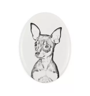 Rosyjski toy płyta nagrobna ze zdjęciem psa Art-Dog