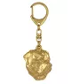 Rottweiler, Rott, Rottie I - Gilded key ring with dog, handbag decoration, luxury accessory by Art-Dog brand