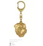 Rottweiler, Rott, Rottie I - Gilded key ring with dog, handbag decoration, luxury accessory by Art-Dog brand