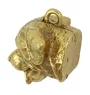 Rottweiler, Rott, Rottie - Gilded key ring with dog, handbag decoration, luxury accessory by Art-Dog brand