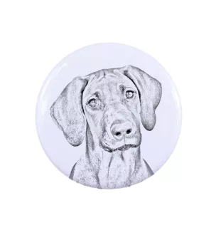 Rhodesian Ridgeback - Anstecknadel mit Ihrem Hund, fügen Sie Ihr eigenes Foto hinzu, Marke Art-Dog