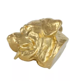 Rottweiler - Vergoldeter Schlüsselanhänger mit Hund in Geschenkbox, Handtaschen-Dekoration, Luxus-Accessoire der Marke Art-Dog