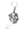 Rottweiler, Bouvier allemand I - Pendentif argenté avec un chien dans une boîte décorative, décoration de sac à main, pendentif de sac à dos par la marque Art-Dog