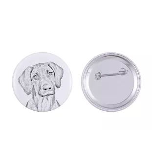 Rhodesian Ridgeback - Anstecknadel mit Ihrem Hund, fügen Sie Ihr eigenes Foto hinzu, Marke Art-Dog