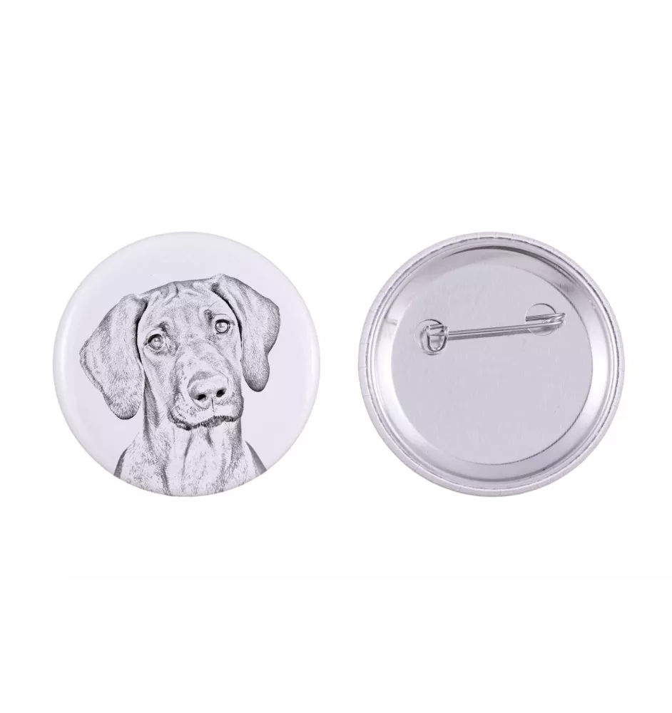 Rhodesian Ridgeback - Anstecknadel mit Ihrem Hund, fügen Sie Ihr eigenes Foto hinzu, Marke Art-Dog