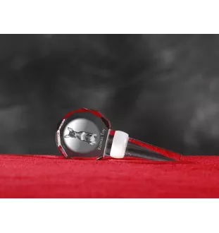 Russian Toy, Russkiy Toy, Russian Terrier, Moscow Toy Terrier - Crystal bottle stopper, unique wine stopper with photo, personalised gift for sommelier by Art-Dog brand