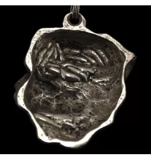 Rottweiler, Rott, Rottie II - Necklace with dog, silver-plated pendant for dog fan, unique jewelry by Art-Dog brand