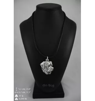 Rottweiler, Rott, Rottie II - Necklace with dog, silver-plated pendant for dog fan, unique jewelry by Art-Dog brand