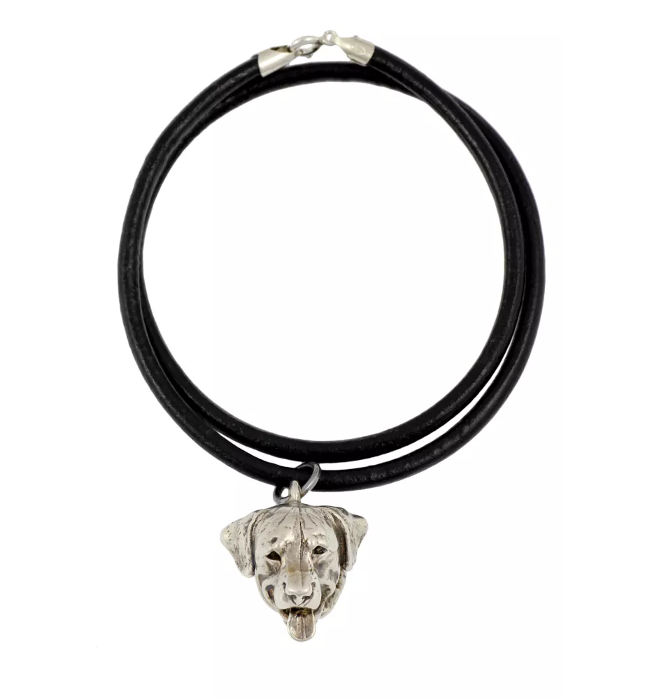 Rottweiler, Bouvier allemand - collier avec un chien, pendentif en plaqué argent pour les fans de chiens, bijoux uniques de la marque Art-Dog