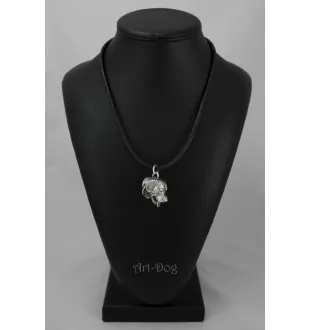 Rottweiler, Bouvier allemand - collier avec un chien, pendentif en plaqué argent pour les fans de chiens, bijoux uniques de la marque Art-Dog