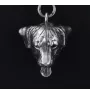 Rottweiler, Bouvier allemand - collier avec un chien, pendentif en plaqué argent pour les fans de chiens, bijoux uniques de la marque Art-Dog