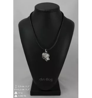 Rottweiler, Bouvier allemand - collier avec un chien, pendentif en plaqué argent pour les fans de chiens, bijoux uniques de la marque Art-Dog