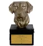 Chien de Rhodésie à crête dorsale, Rhodesian ridgeback - une urne avec une gravure et une sculpture de chien, un dernier adieu, un produit fait à la main de la marque Art-Dog