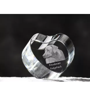 Rhodesian Ridgeback serce kryształowe z psem Art-Dog