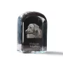 Rhodesian Ridgeback - Kristallwürfel mit Bild, Hundebild im Kristall, sechseckiger Papierclip von Art-Dog.