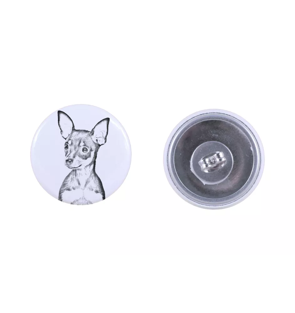 Russian Toy, Russkiy Toy, Russian Terrier, Moscow Toy Terrier - unique dog earrings, your pet on a keychain, Art-Dog's own brand