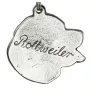 Rottweiler III - Hundehalsband, einzigartiger Schmuck für den Hundefan, einzigartiger Kreuzotter-Anhänger der Marke Art-Dog