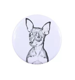 Russischer Toy, Russkiy Toy, Russischer Zwergspaniel - Damen Schmuck mit dem Bild eines Hundes, handgefertigtes Produkt, Möglichkeit, Ihr eigenes Foto hinzuzufügen, Marke Art-Dog