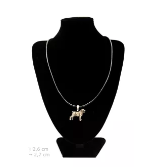 Rottweiler, Bouvier allemand - Collier pour chien, pendentif plaqué argent pour l'amoureux des chiens, bijoux subtils par Art-Dog
