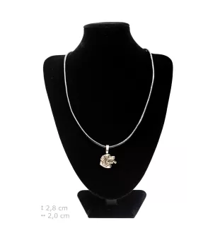 Rottweiler, Rott, Rottie II - Dog necklace, silver-plated pendant for the dog lover, subtle jewellery by Art-Dog