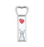 Russian Toy, Russkiy Toy, Russian Terrier, Moscow Toy Terrier - bottle opener with a dog, personalized fridge opener, unique gift for a man by Art-Dog brand